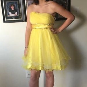 yellow cinderella dress
